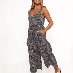 Petal & Pup white and black Lea Romper